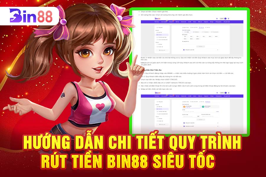 Hướng Dẫn Chi Tiết Quy Trình Rút Tiền Bin88 Siêu Tốc
